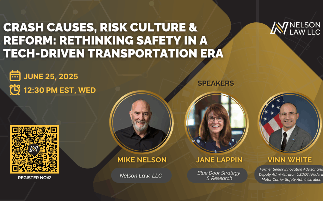 Crash Causation, Technology & Accountability: What’s Really Driving 40,000 Deaths a Year?